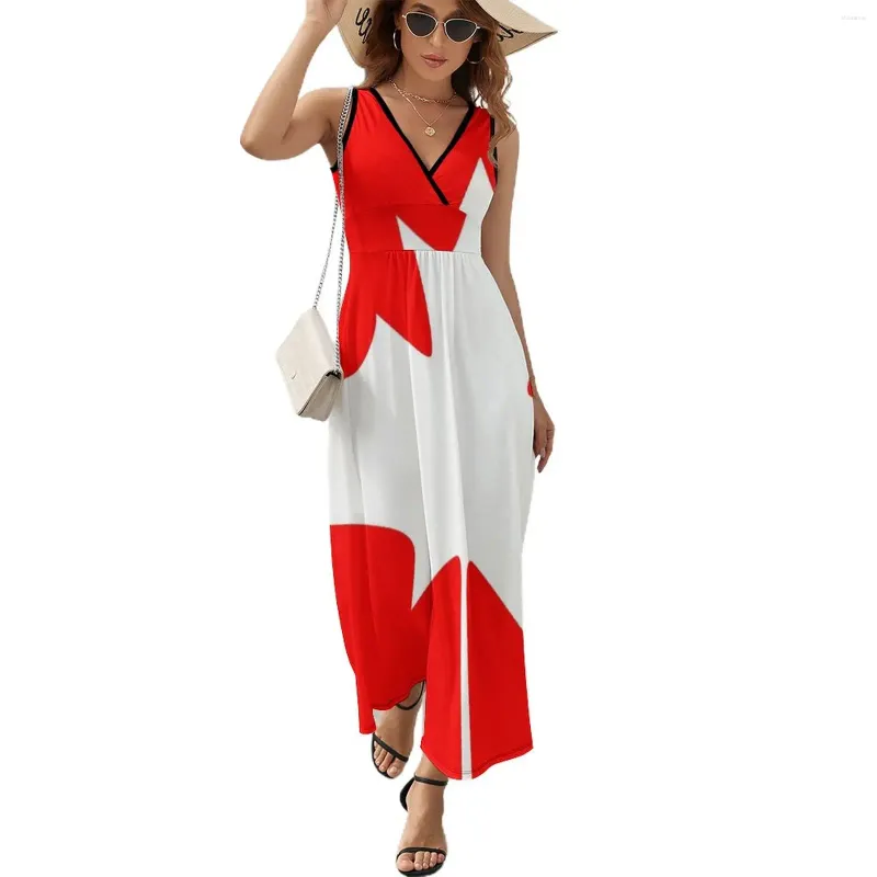 Casual Dresses Canada - Ärmlös klänning Kvinnakväll 2024 Summer Suit for Women