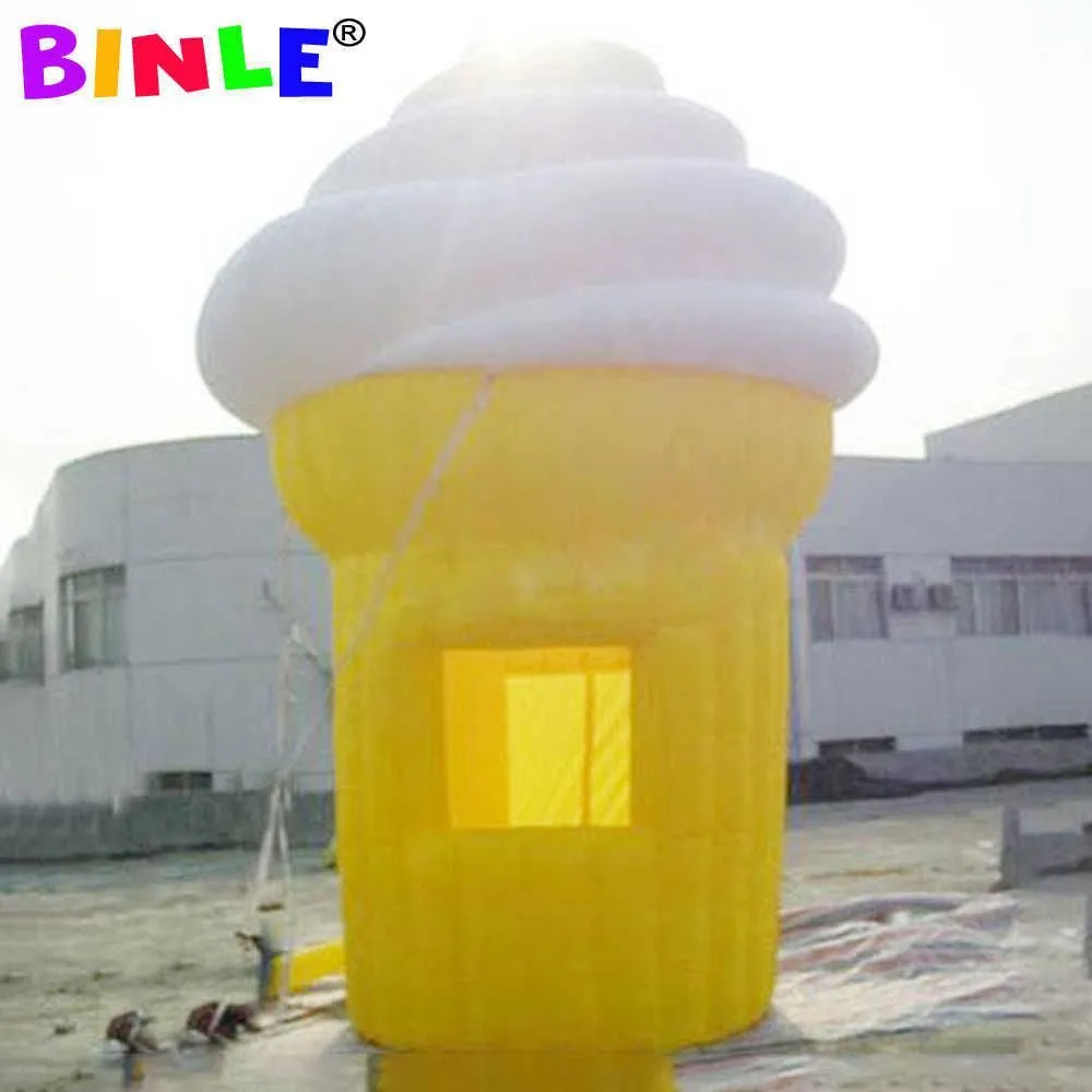 wholesale Outdoor Inflatable Ice Cream Tent Portable Shop Inflatable Ice Cream Stand Booth Food Kiosk For Kids Events Advertising