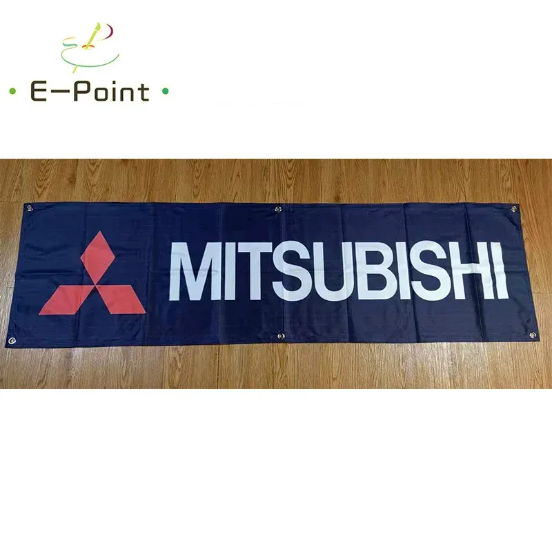 Acessórios 130gsm 150d material mitsubishi banner de carro 1,5 pés * 5 pés (45*150cm) tamanho para bandeira de casa decoração interna e externa yhx052