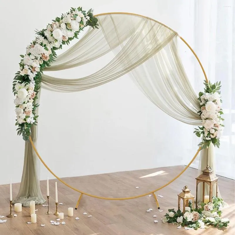 Decorazione per feste Supporto per kit arco per palloncini in metallo rotondo Arco di cerchio Supporto per ghirlanda Supporto per matrimoni Decorazioni per compleanni Baby Shower