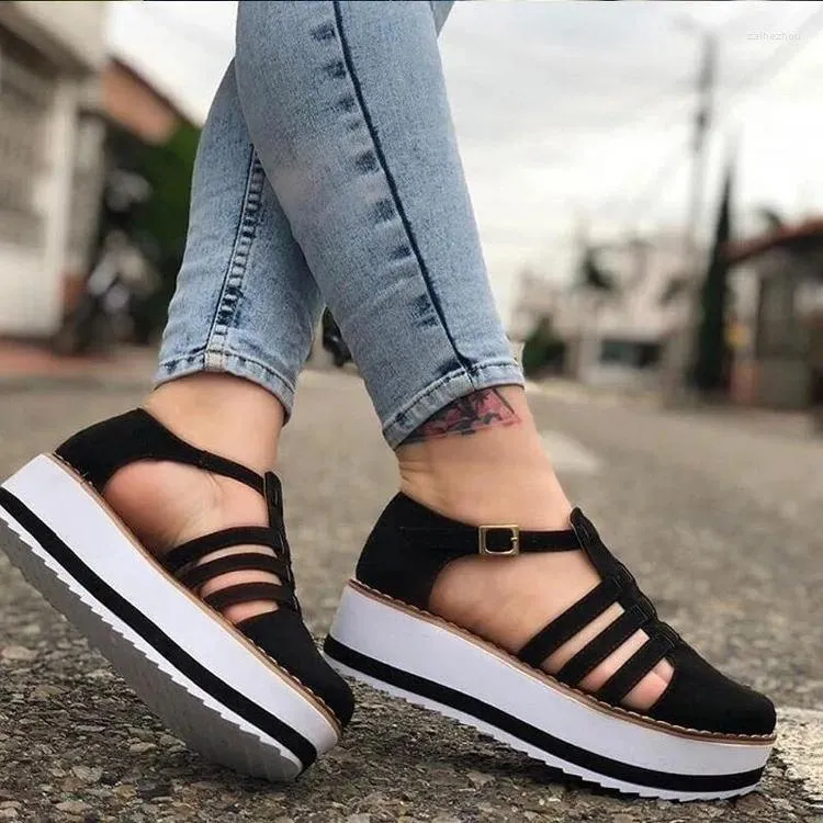 Casual Schuhe Frauen Plattform Turnschuhe Für Sommer Wohnungen Weibliche Plus Größe Chunky Klassische Schwarz Blau Frau