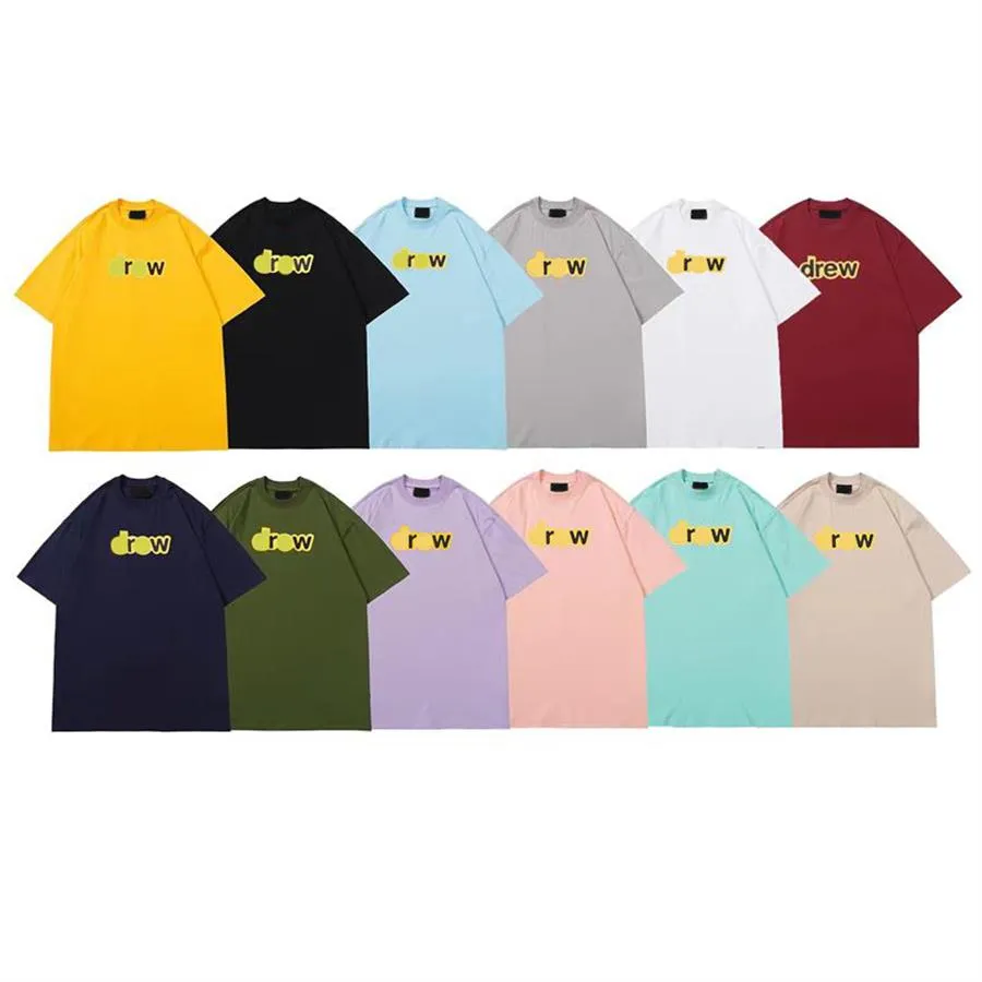 Xiha – T-shirt à manches courtes pour hommes et femmes, nouvelle tendance, visage souriant, lettres imprimées offset, haut d'été