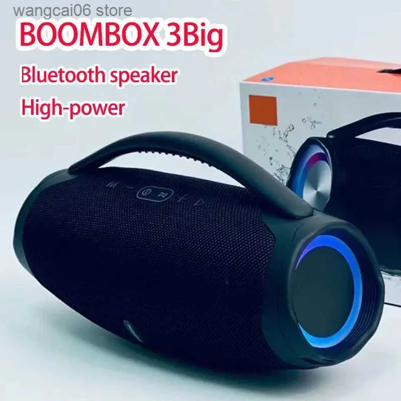 Alto-falantes portáteis de alta potência Bluetooth Speaker Boombox 3 Caixa De Som Bluetooth Alto Subwoofer Caixa de Som Poderoso Baixo Home Theater Frete Grátis T240323