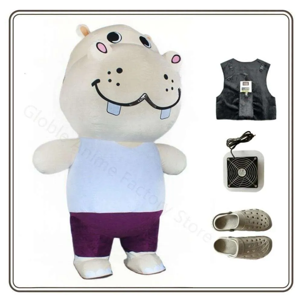 Mascot kostymer 2/2,6 m Ierable Cow Mascot Costume Iated Garment Halloween Party Game Walking Performance Props