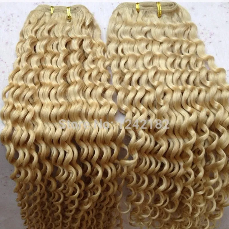 Schuss 12 26 Zoll 613 Blonde Remy Brasilianische Reine Haarwebart Bundles Tiefe welle Menschliches Haar Bundles 100% Echthaar verlängerung