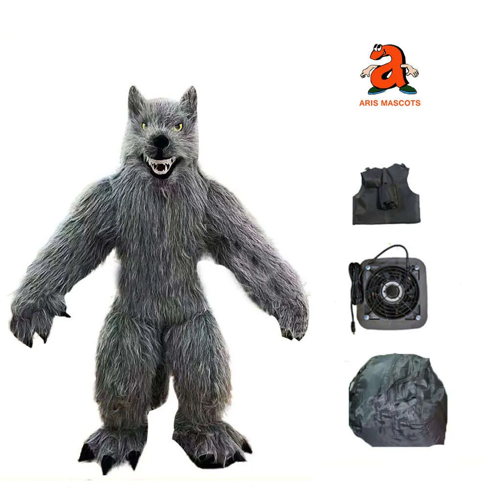 Lobo Fantasy Kostüm Für Erwachsene - Buntes Wolfs-Kostüm In Größe L (10-12 Jahre), Inkl. Hut, Hemd & Hose