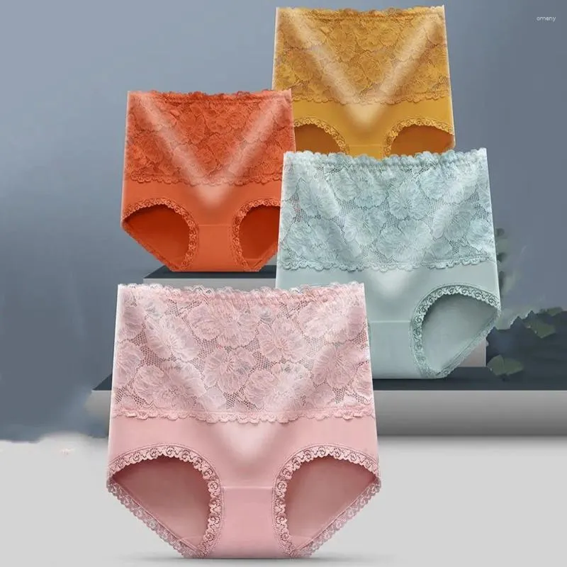 Damesslipje Zoet Comfortabel Heup Lifting Bloem Voor Meisje Vrouwen Draai Buik Hoge Taille Slips Vrouwelijke Lingerie Kant