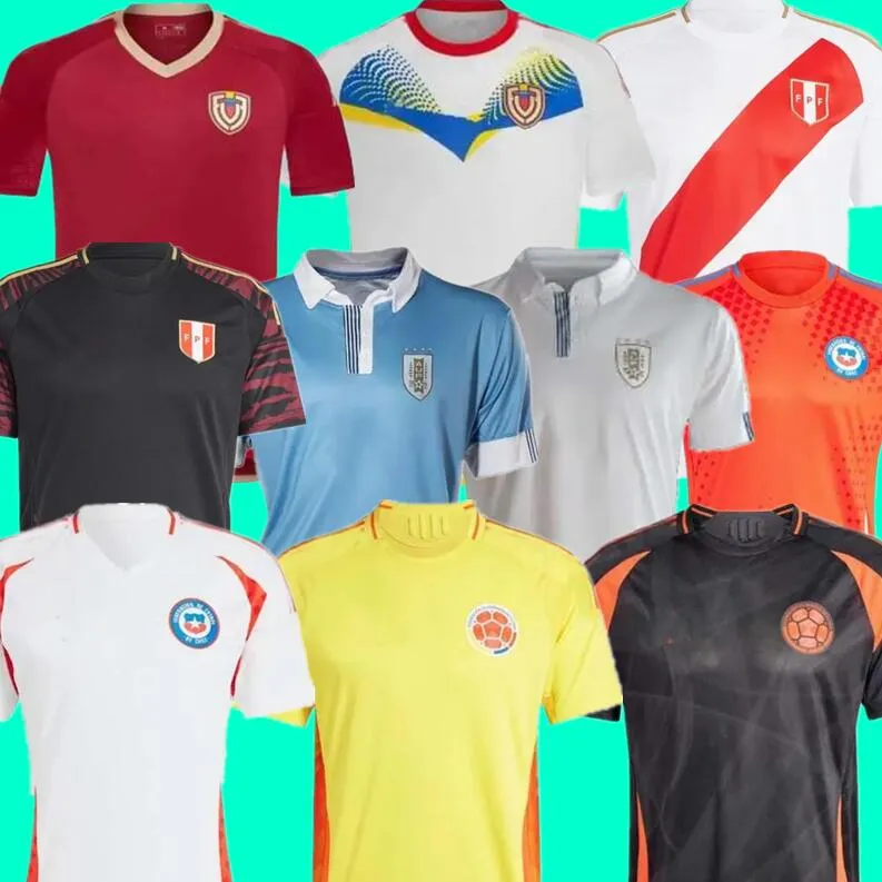 2024 2025 Peru soccer jerseys Colombia football shirts Venezuela jerseys copa 24 25 Uniform Copa America Uruguay men football jersey RONDON CUEVAS SOSA Chile