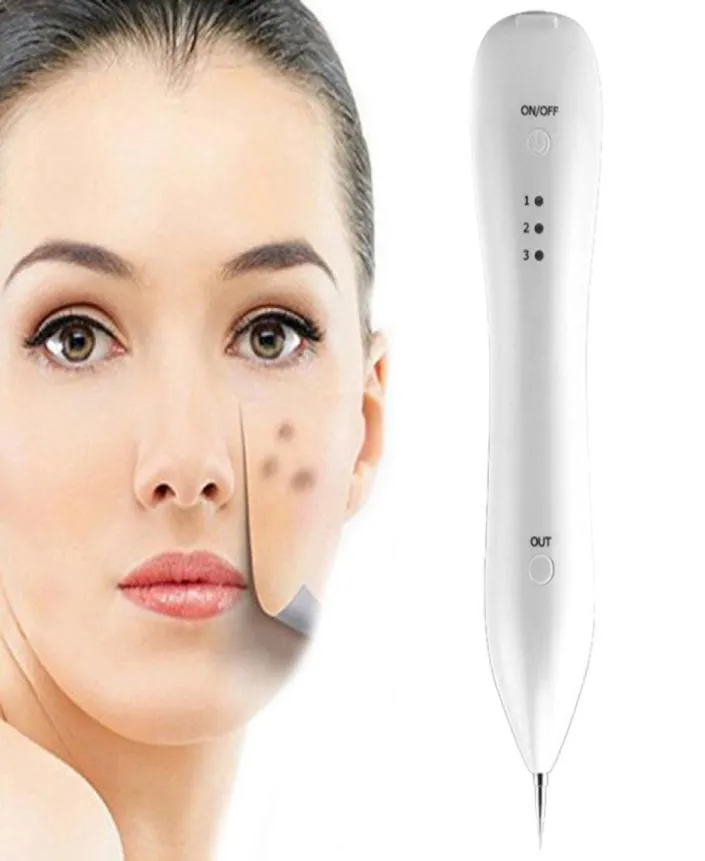 Portable Skin Mole Tattoo Remover Cleaner Machine Spot Freckle Borttagning Beauty Make Up Pen Skin Care Pigment Pigment Treatment Mole Remover3473978