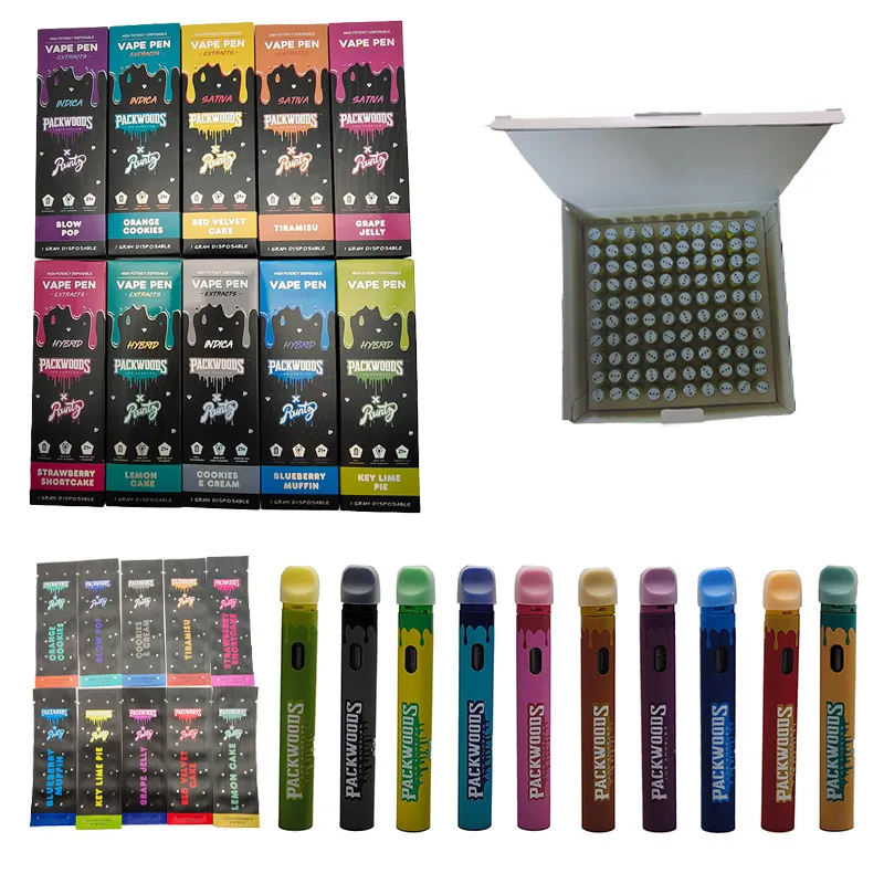 packwoods X runty newest disposable vape pen empty disposables e-cigarettes pods device pod 380mah rechargeable capacity 1ml vaporizer carts cartridge vapes