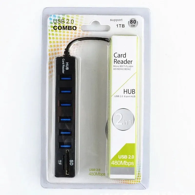 USB Hub 3/6 Poort Expander Adapter USB 3.0 Hub Multi USB Splitter 2.0 Hab 3 Hub 3.0 Meerdere USB3.0 USB-Hub Kaartlezer voor PC