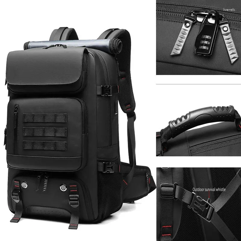 Backpack Men's 17.3 Inch Laptop USB Travel Waterproof Pack Sports Notebook Anti-theft School Bag For Male Female Women