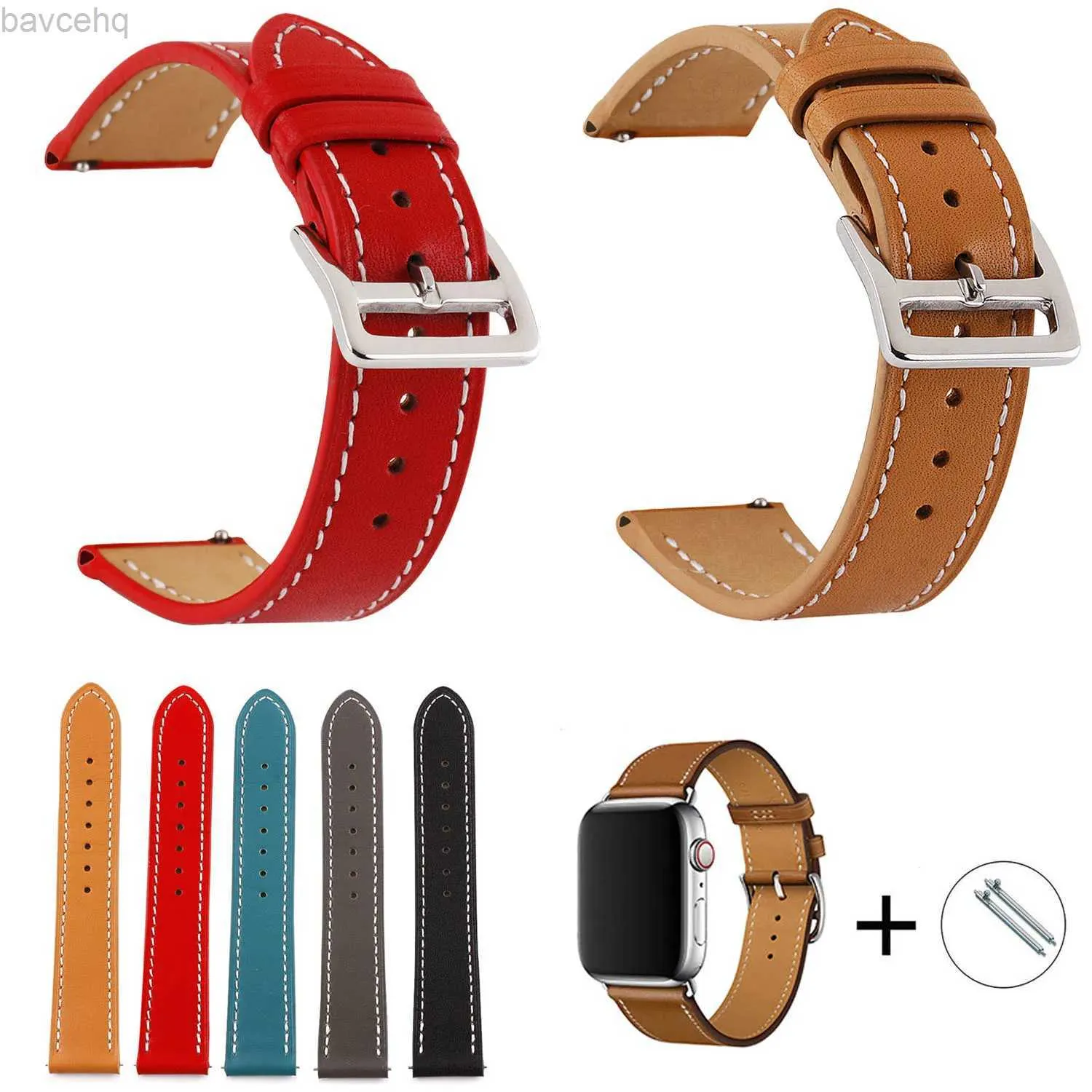 Watch Bands Watch straps genuine leather strap single tour watch strap wristband 18mm 20mm 22mm 24mm leather strap 24323