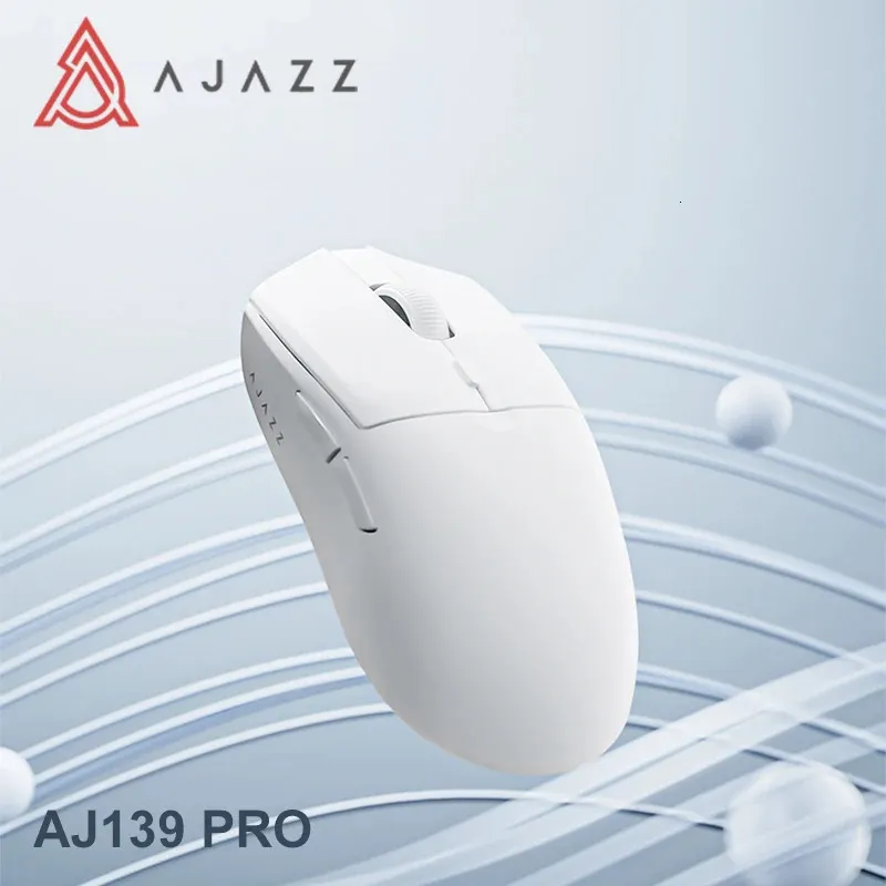 AJAZZ AJ139Pro Wireless 24g Mouse PAW3395 Sensor Gamer Pro 26000DPI Programmerbar dator ergonomiska möss för PC 240314