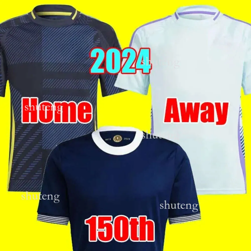 24 25 Scotland Football Shirt 150th Anniversary Soccer Jerseys Blue Special Edition TIERNEY DYKES ADAMS Football Shirt 2024 2025 CHRISTIE Mcgregor Kids Kit 92