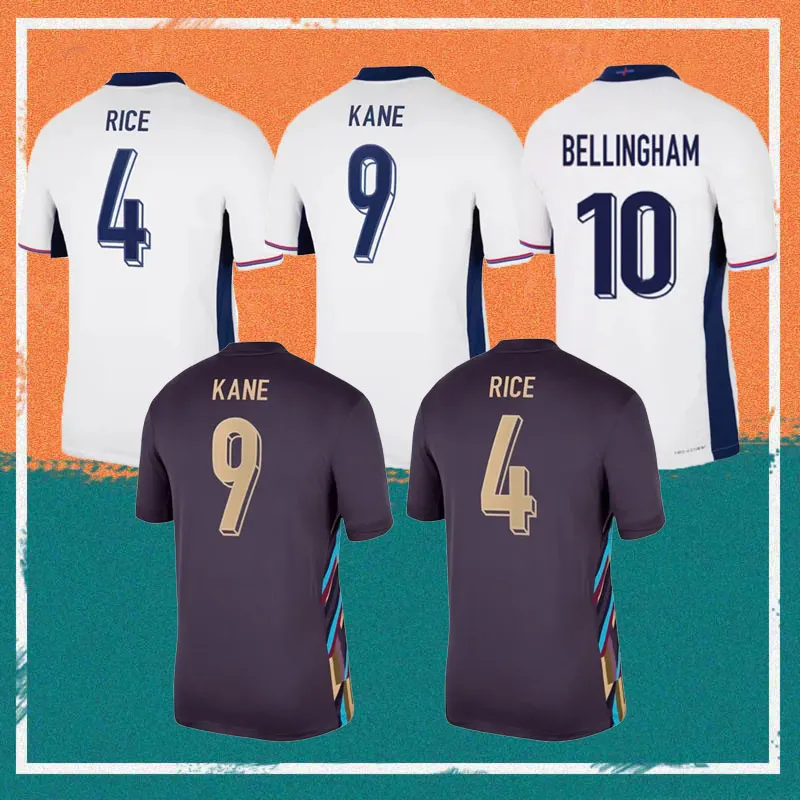 2024 Kane Foden voetbalshirts 24/25 Home National Football Englands Bellingham Saka Rashford Shirt Rice Stones Mount Maguire Grealish Kids Kit voetbaluniform