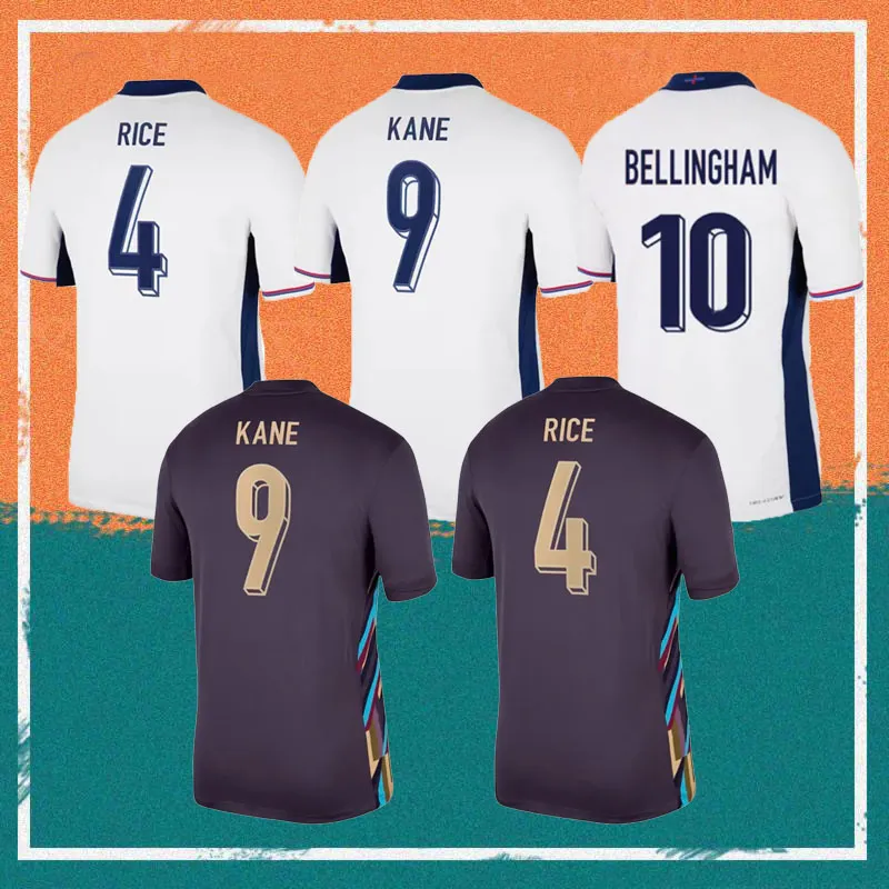 2024 KANE FODEN SOCCER Jerseys 24/25 Home National Football Englands Bellingham Saka Rasha Rashford Kamienie Ryżowe Kamienie Mount Maguire Grealish Kit Kit Football Mundlid