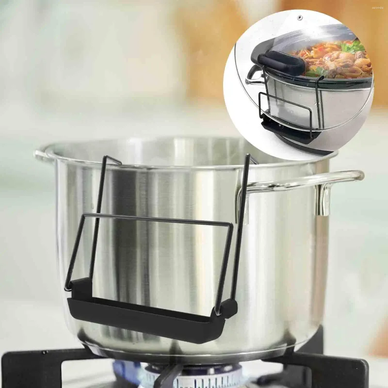 Küche Lagerung Edelstahl Slow Cooker Deckel Halter Leicht Zu Reinigen Topf Organizer Rack Für Arbeitsplatte