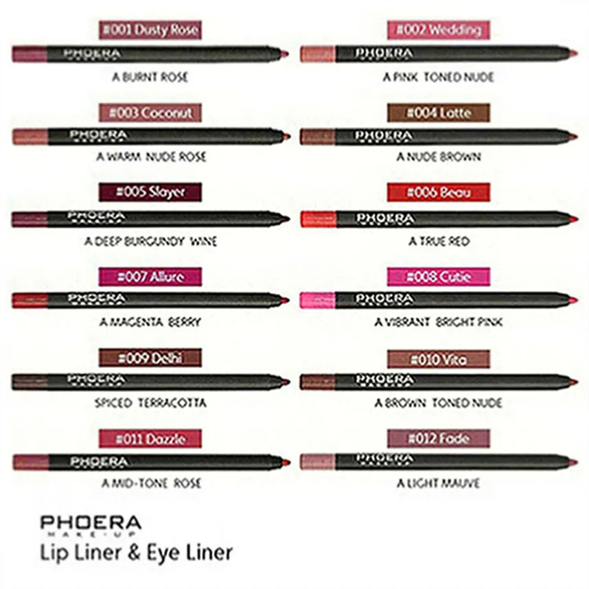 Crayon à lèvres mat imperméable à l'eau sexy rouge contour teinte rouge à lèvres durable tasse antiadhésive hydratant lèvres maquillage cosmétique 12 couleurs A141