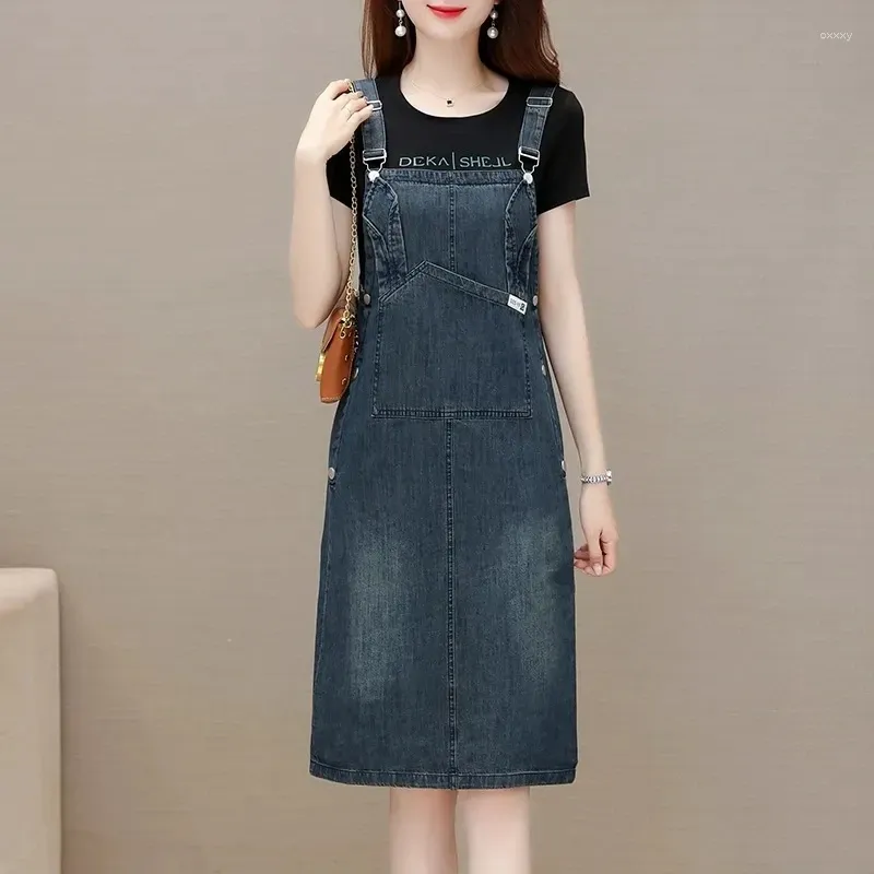 Jeans Plus Size Spring Dresses Jeans Fashion To Figure Dresses Denim Dress  Women 2023 Spring New