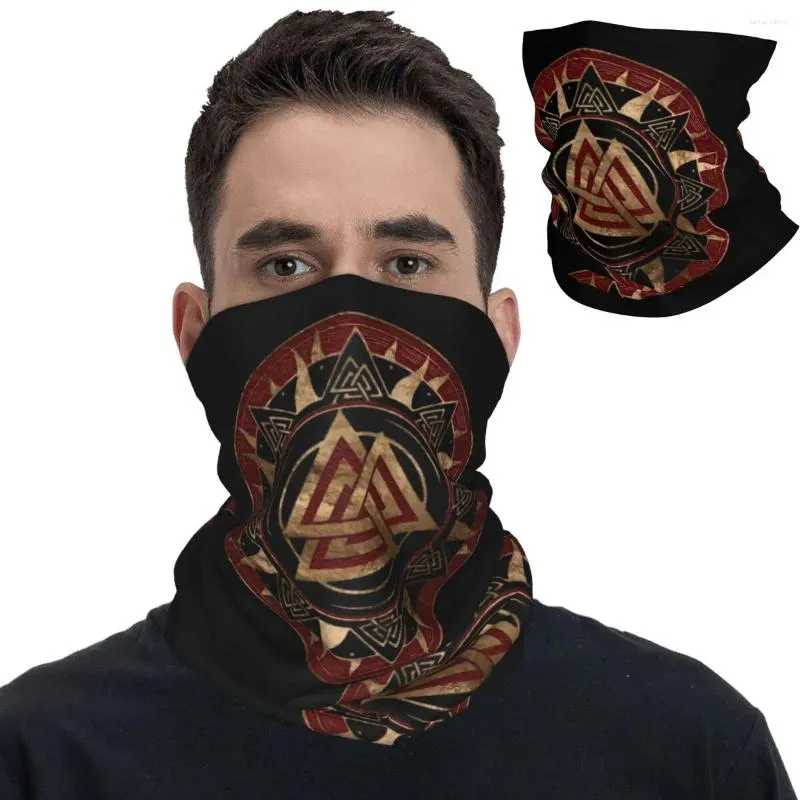 Scarves Symbol Bandana Neck Cover Printed Odin Valhalla Wrap Scarf Warm Face Mask Hiking For Men Women Adult Winter