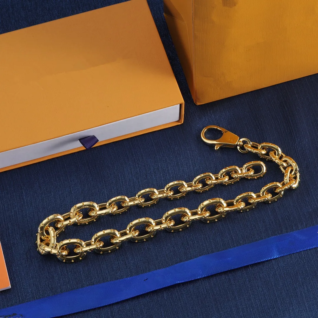 Nieuwe luxe Designer hanger kettingen sieraden voor mannen brief Graveren Miami collier Cubaanse schakelketting party Gift