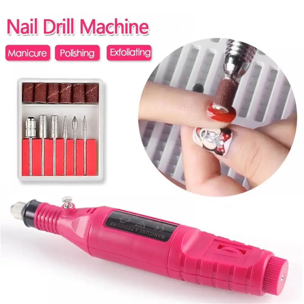 Drills 10 Pcs Nail Drill Machine Professional Electric Manicure Milling Cutter Sets For Gel Nail Polish Manicure Tools Nail Accessories