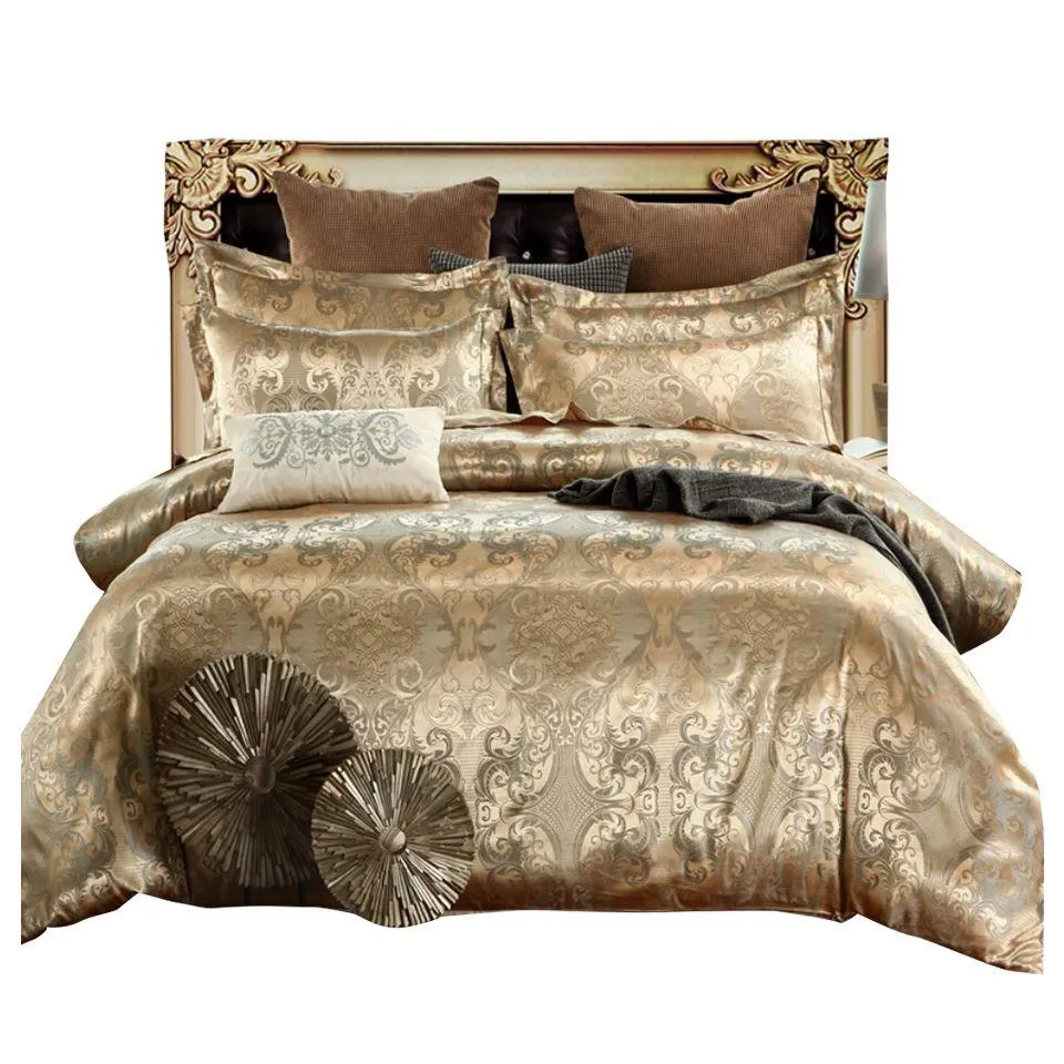 Sängkläder set bröllop europeisk jacquard quilt set tre droppleverans hem trädgård textilier leveranser dhrpi