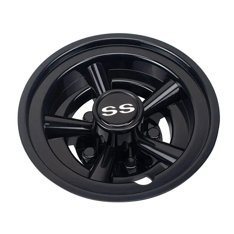 Tillbehör 1st 8inch SS Golf Cart Wheel Cover Cap 5 Spoke Design Hub Cap för golfvagn Club Car Ezgo Yamaha