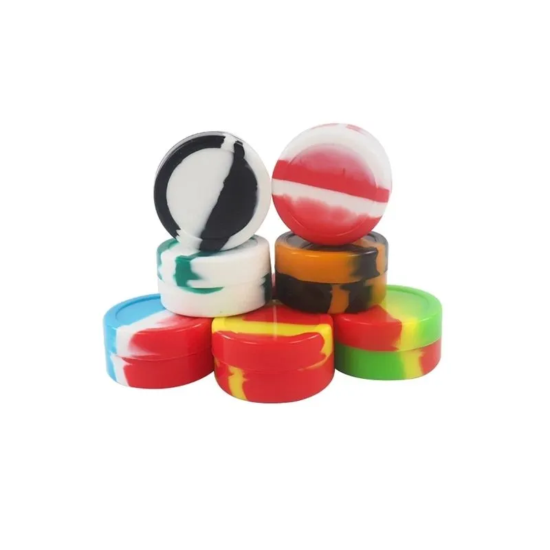 22ml Silicone Containers Wax Oil Storage Box Dab Boxs Ointment Small Containeres Smoke Cream Storages Box Smoking Accessories