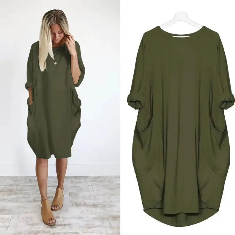 Primavera outono manga longa casual vestido solto roupas de maternidade para mulheres grávidas vestidos gravidas senhora vestidos de gravidez 240321