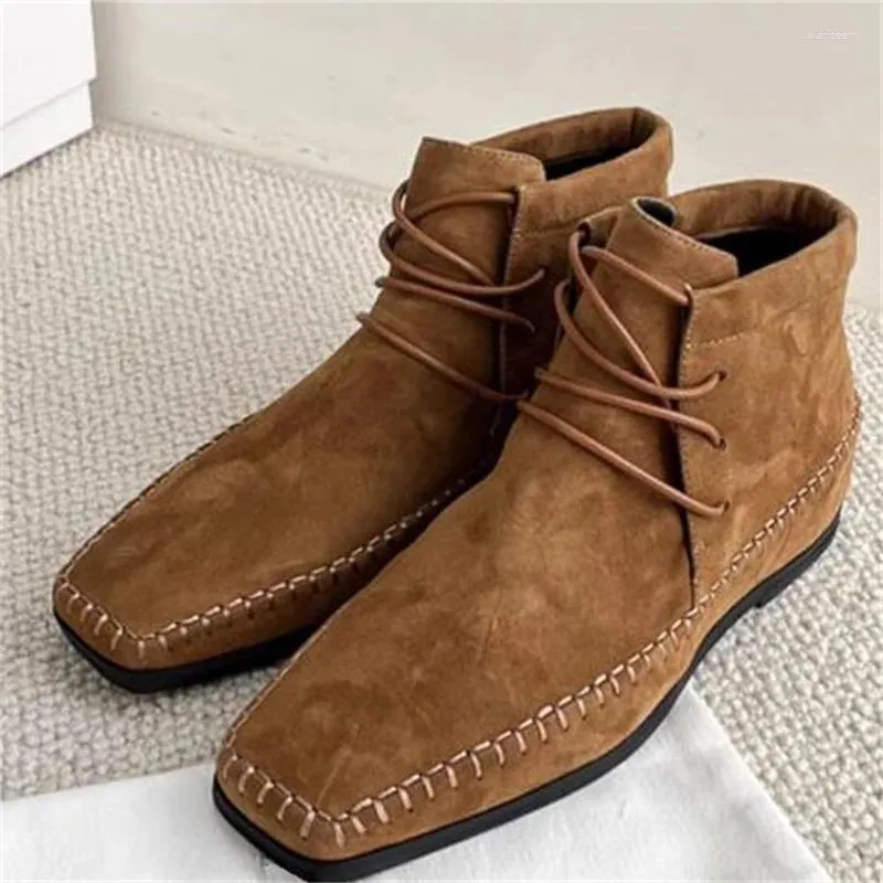 Сапоги Weaven Shoes для женщин бархатных женских квадратных пальцев.