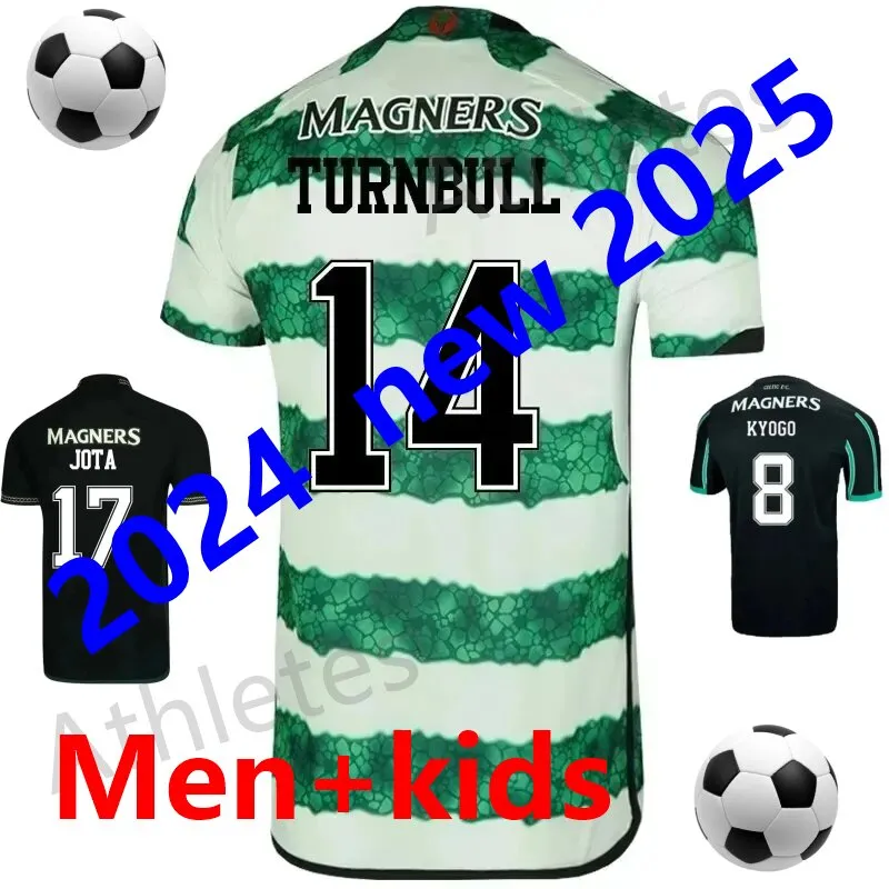 23/24 Kyogo Football Celts Shirt Shirt European Home Away Third Soccer Jerseys McGregor Celtic Daizen Reo 120years Anniversary Arish Origins Specia