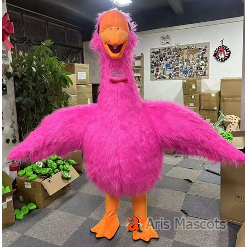 Trajes da mascote 2.3m rosa cisne mascote traje adulto iatable terno de corpo inteiro animal personagem vestido entretenimento ganso explodir outfit