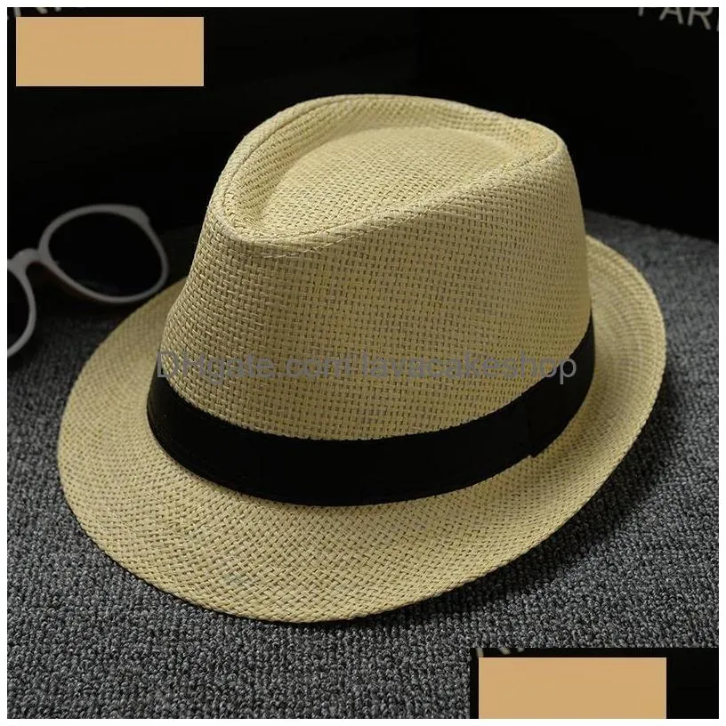 Party Hats Fashion Elegant Solid Felt Fedora Hat Band Wide Flat Brim Jazz Stylish Trilby Caps Knight 300Pcs T1I1932 Drop Delivery Home Dhjv3