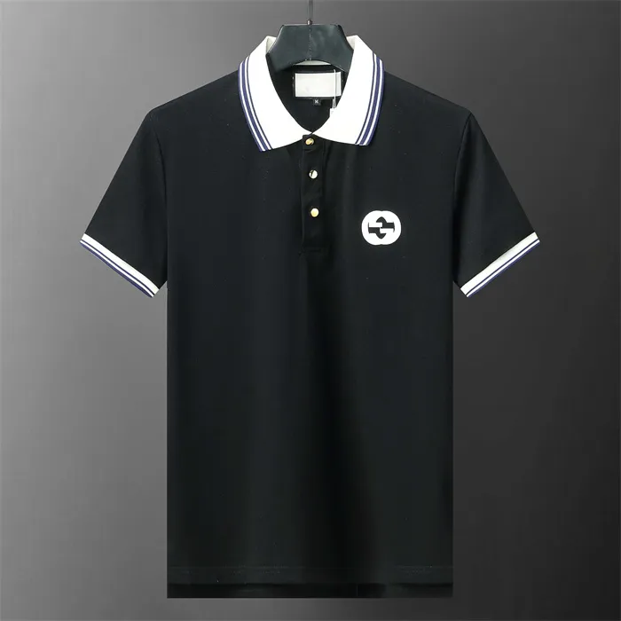 designer polo shirt Hommes Polos Casual Luxe T-shirt Brodé Tops Tees Medusa Coton Serpent Motif Polo-shirt Col Polo Chemises Taille Asiatique M-3XL A3