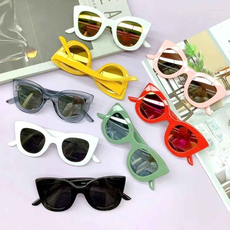 Солнцезащитные очки, модные детские солнцезащитные очки в квадратной оправе большого размера, детские уличные очки для мальчиков и девочек ярких цветов, очки UV400