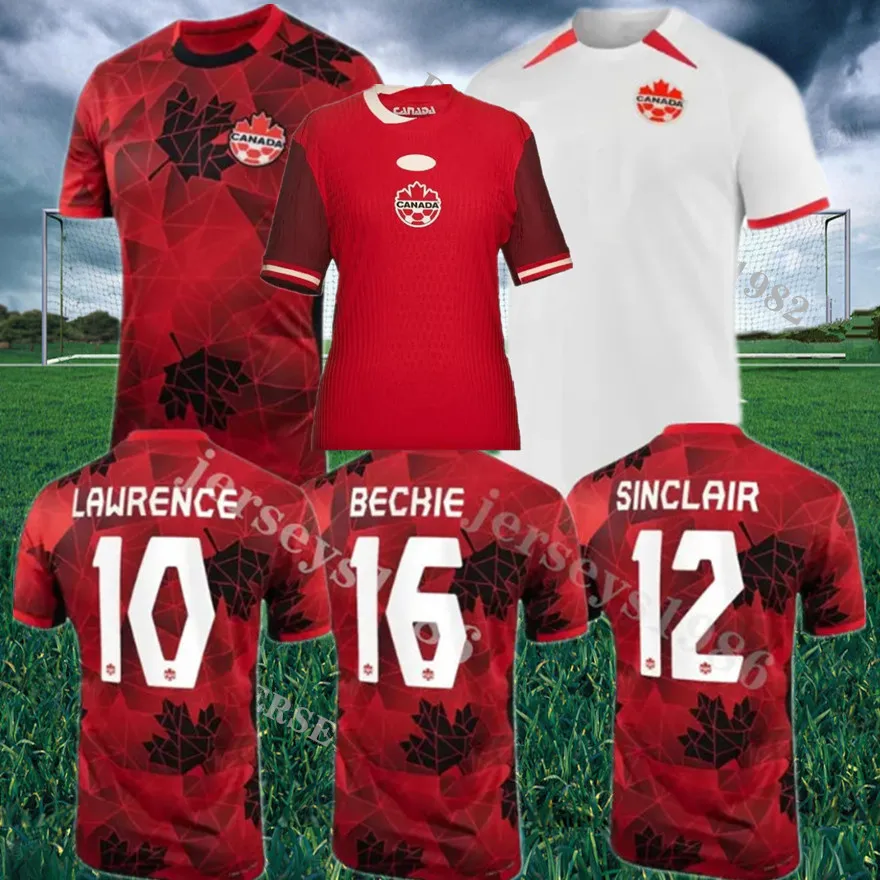 2024 Maillots de football du Canada à domicile 24/25 DAVIES J.DAVID UGBO LARIN CAVALLINI MILLAR EUSTAQUIO maillot de football