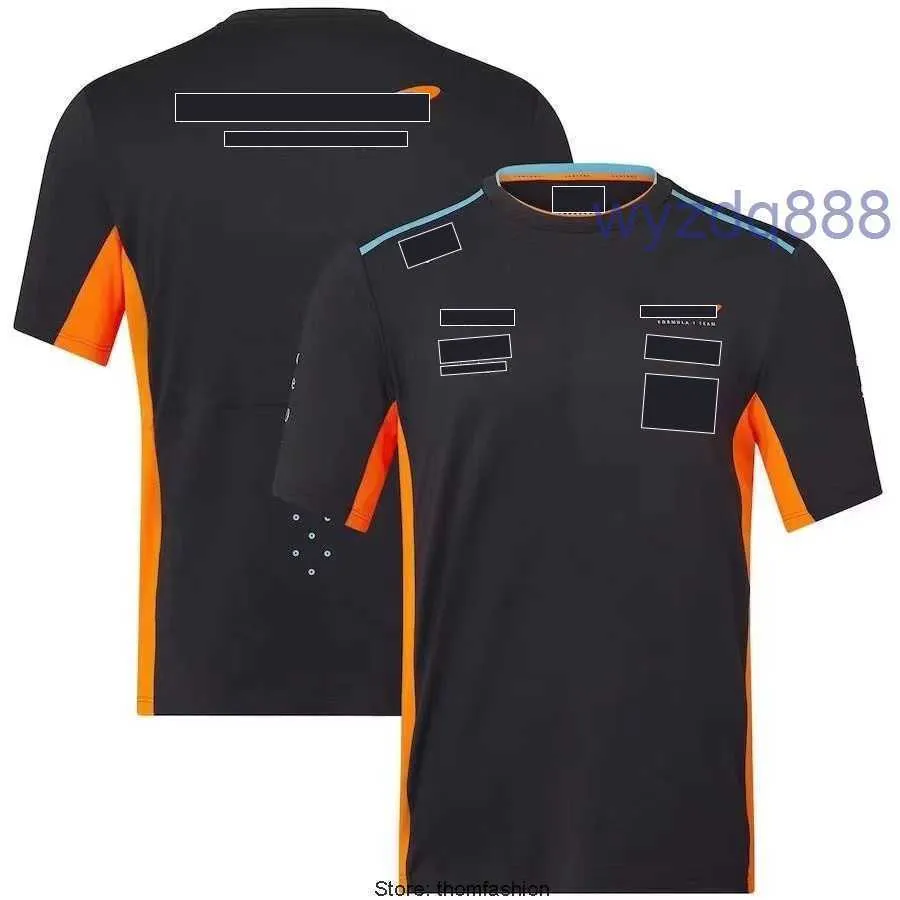 Nouveau McLarens F1 T-shirt Apparers Formule 1 Fans de sports extrêmes Vêtements respirants supérieurs surdimensionnés surdimensionnés personnalisés