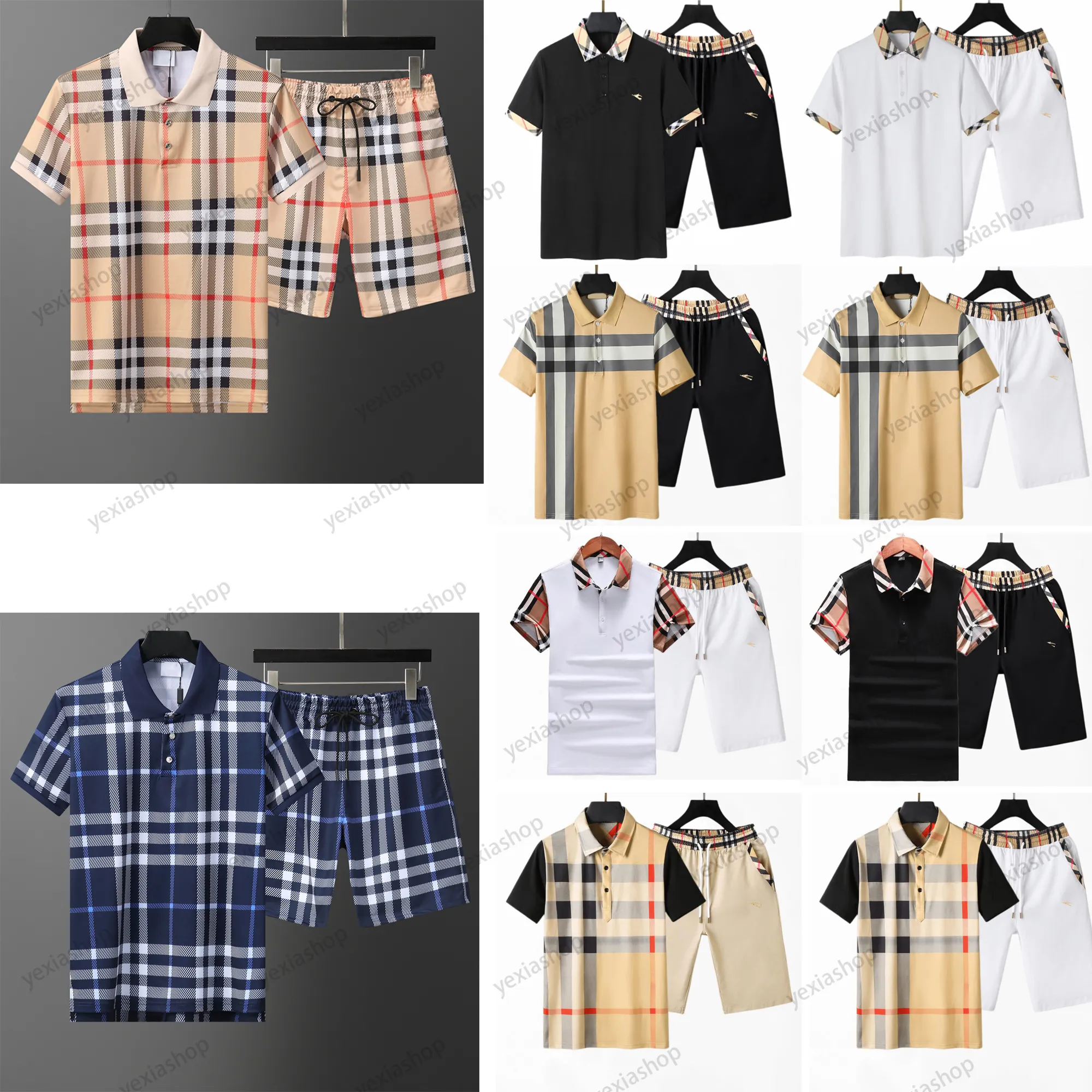 Mens Tracksuits Designer Sets Jogger Sweatshirts Sports Jogging Suits man tracksuits Two Piece Set T Shirt Summer Printed Short Sleeve Shorts Asian size M-3XL