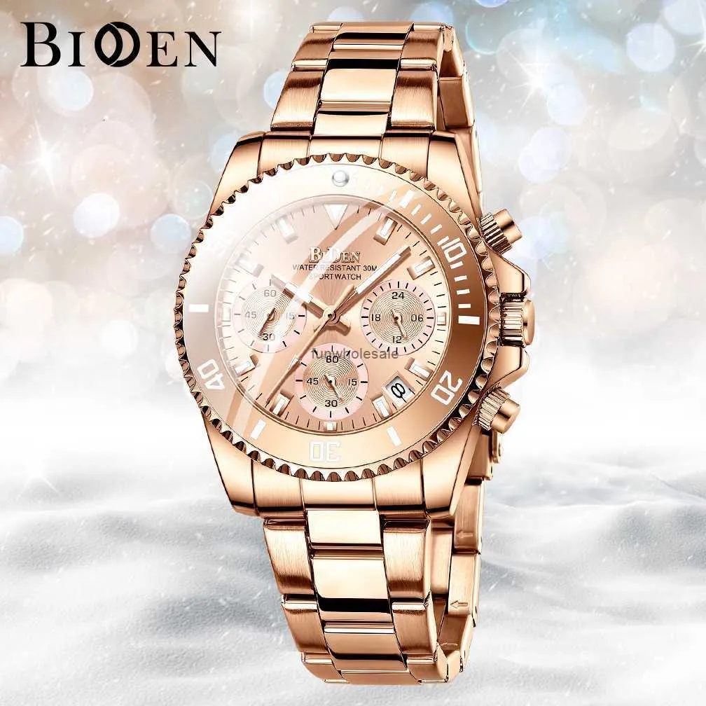 Biden BIDEN New Simple and Fashionable Womens Watch Waterproof Night Light Pointer Quartz Watch