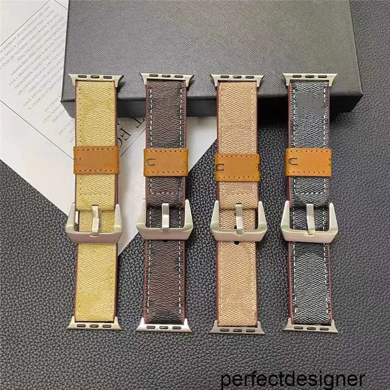 Designer Top Designer Watchbands Pasek do Apple Watch Band 44 42 45 38 40 41 49 mm Iwatch 8 7 6 5 4 3 2 pasy dla mężczyzny i kobiety