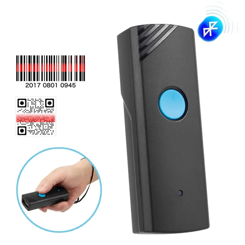 Holyhah M3 Mini Portable 1D 2D Bluetooth Barcode Scanner 24G Wireless QR Code Screen Image Reader for PDF417 Data Matrix 240318