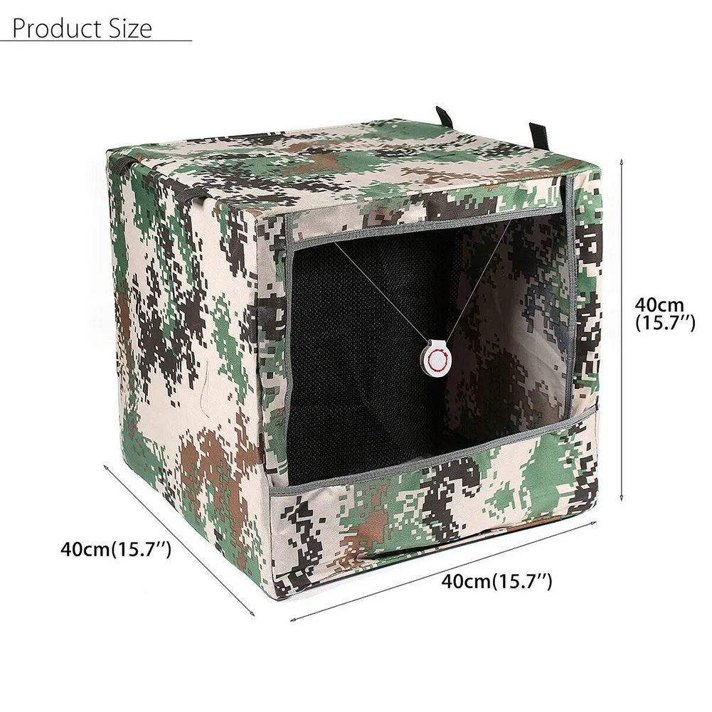 Hunting Foldable Ammo Camouflage Catapult Shooting Recycle Slingshot Target Case Xhosg