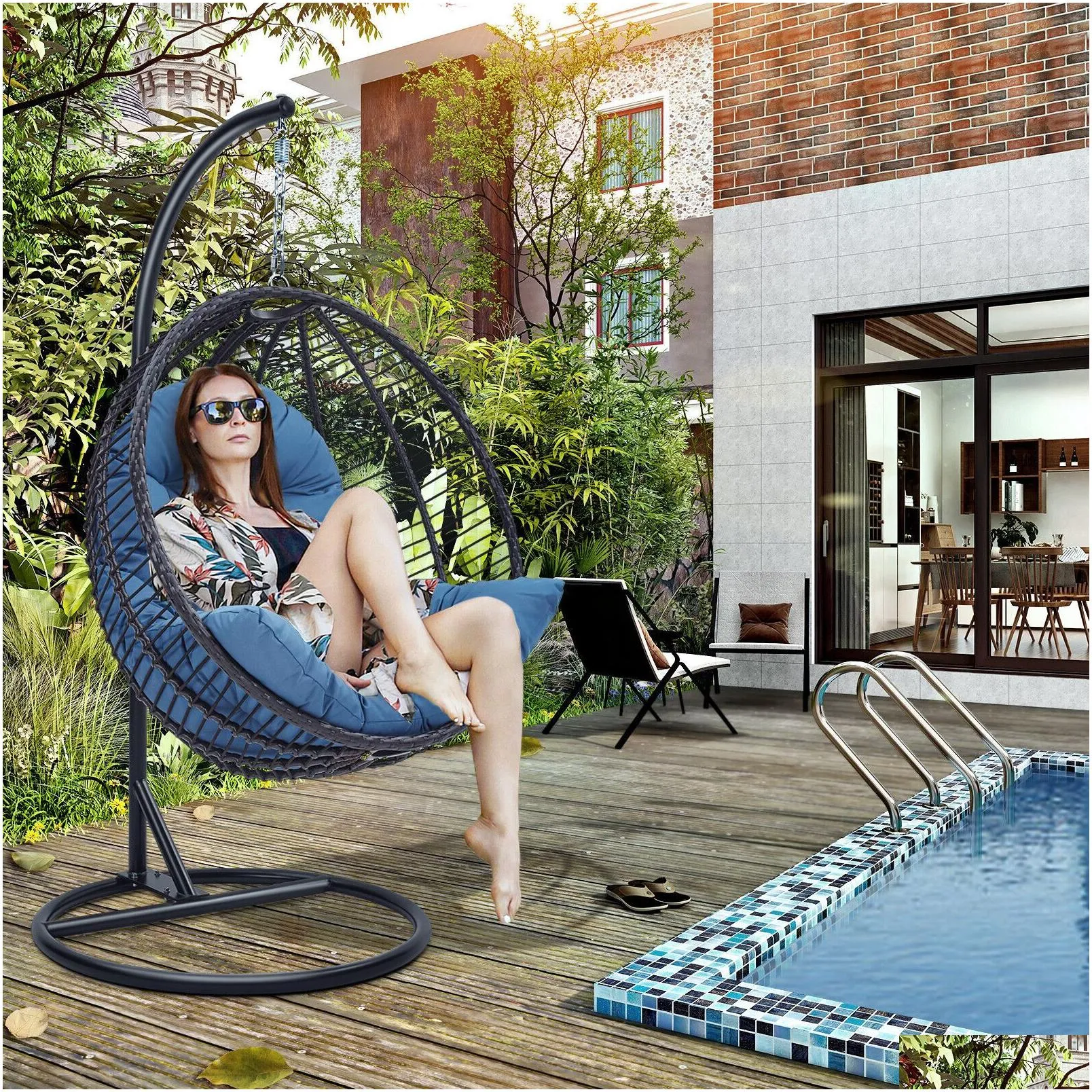 Patio hammock chair sales