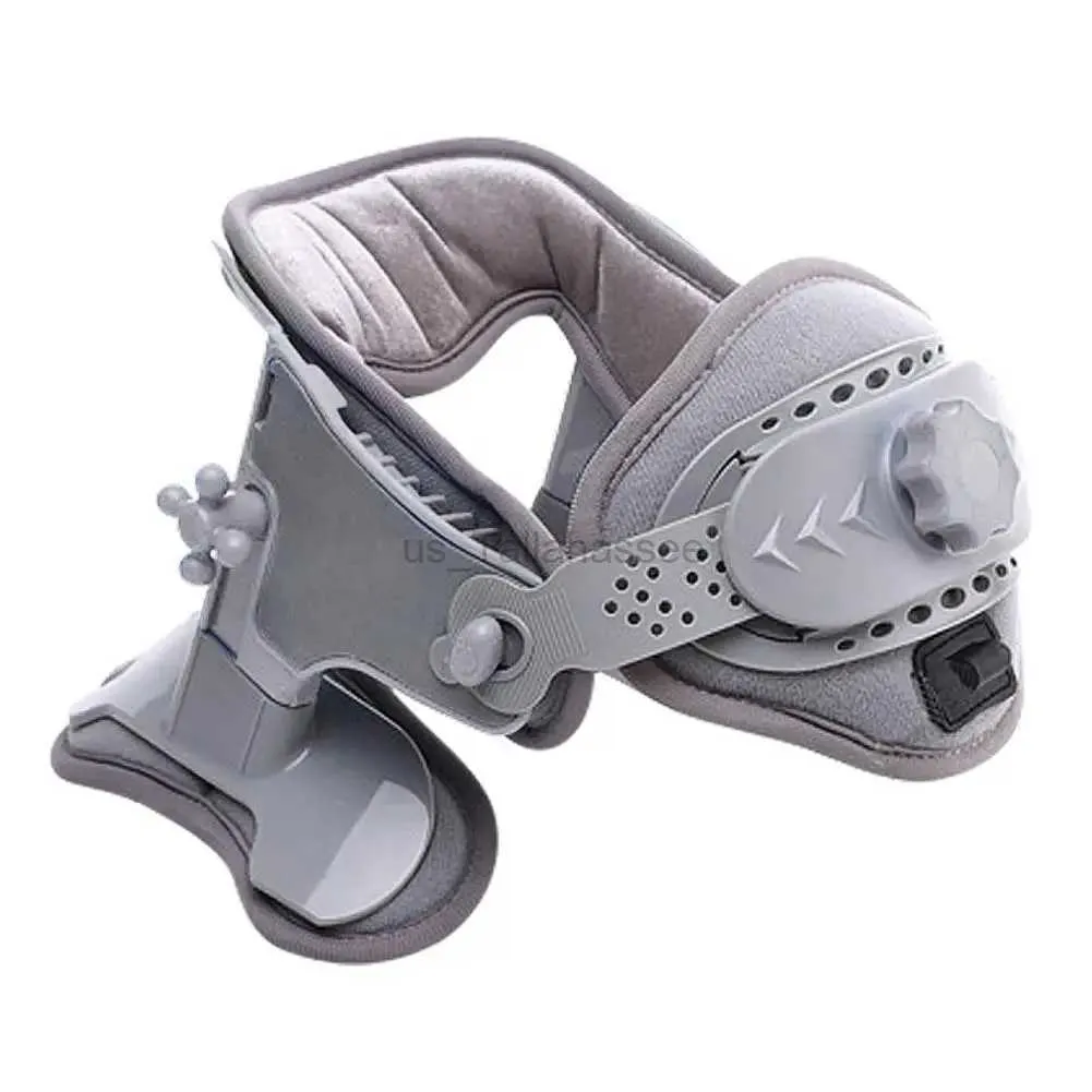 Massaging Neck Pillowws Neck Traction Device Home Adjustable Cervical Collar Correction Kit Neck Retractor Cervical Collar Stretcher Gray Color 240322