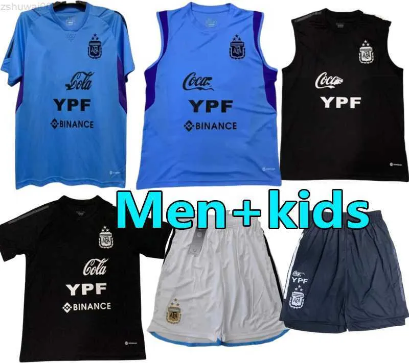 2024 Argentyna kamizelki treningowe koszulki piłkarskie mężczyzn dzieci Otamendi de Paul L.Martinez Kun Aguero Dybala Di Maria Maradona Tagliafico National Drużyna 24 25 Footbal BS2F