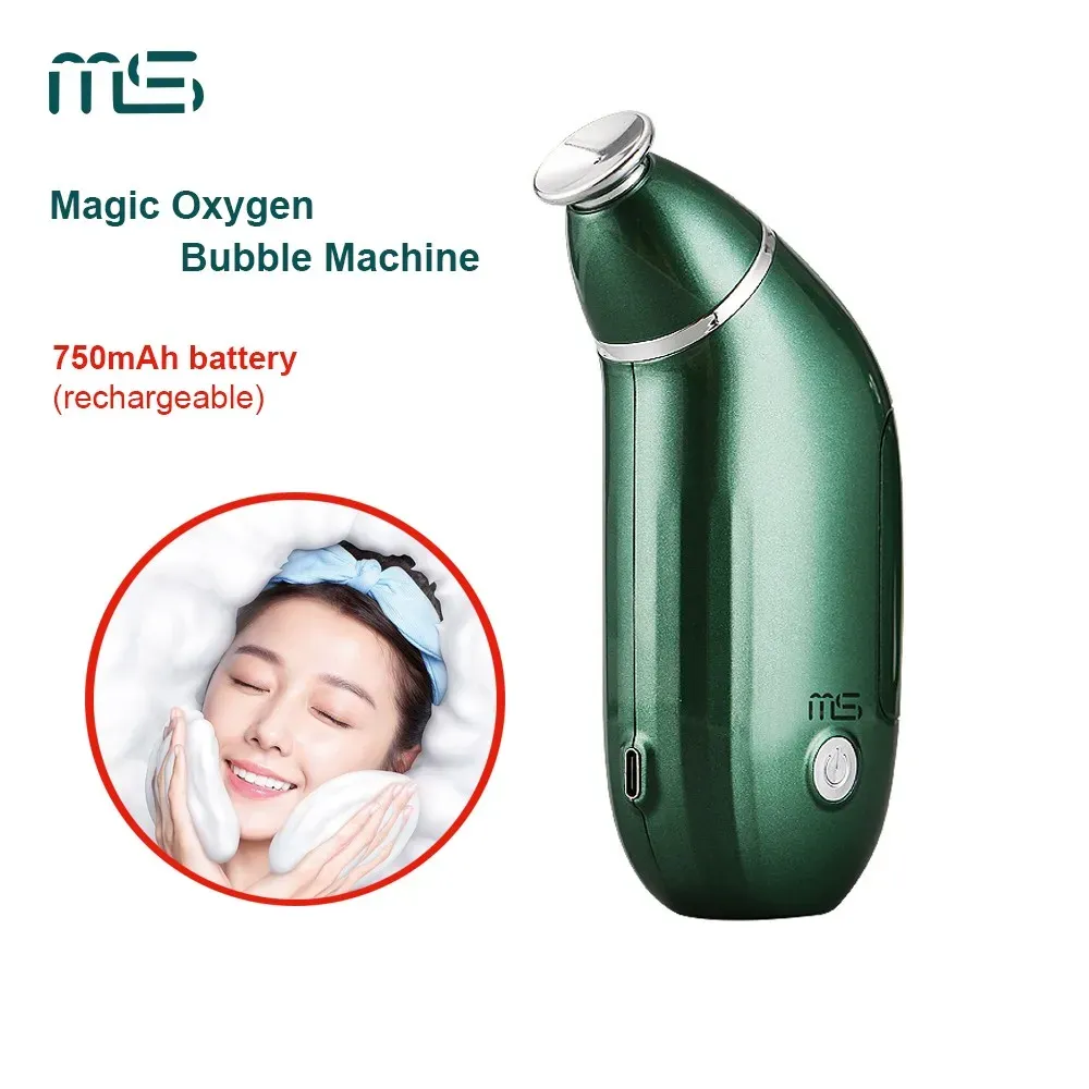 Dispositivos Recarregáveis ​​Magia Oxigênio Bolha Instrumento Limpador Profundo Pele Branca Ácaros Ativos Homeuse Dispositivo Facial Máquina de Beleza