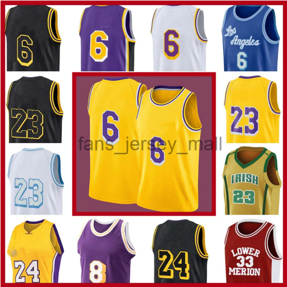 Space Jam 2 Tune Squad NCAA 6 LBJ 23 3 Anthony Los Bryant Davis Angeles Basketball Jersey James Lower Merion College LeBron zszył koszulkę X15