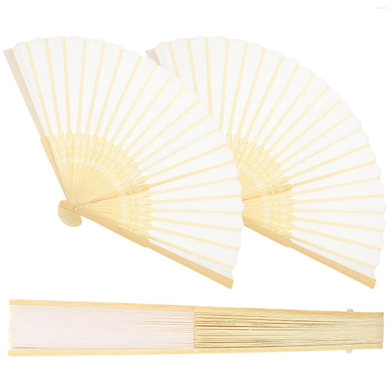 Dekorative Figuren Silk Fan Dance Party Requisite Falten Bambus Fans Chinesischer Stil Handblank Geschenk Handheld Dancing Vintage